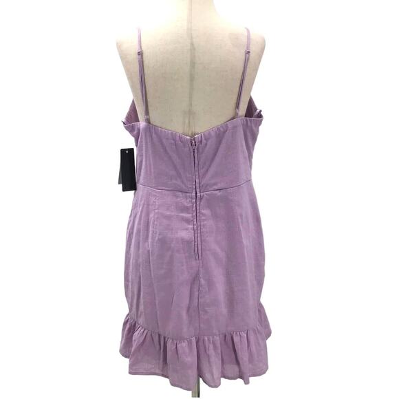 CITY STUDIO Sz 13 L Juniors Purple Embroidered Sleeveless Mini Dress NWT B147 - Picture 2 of 9